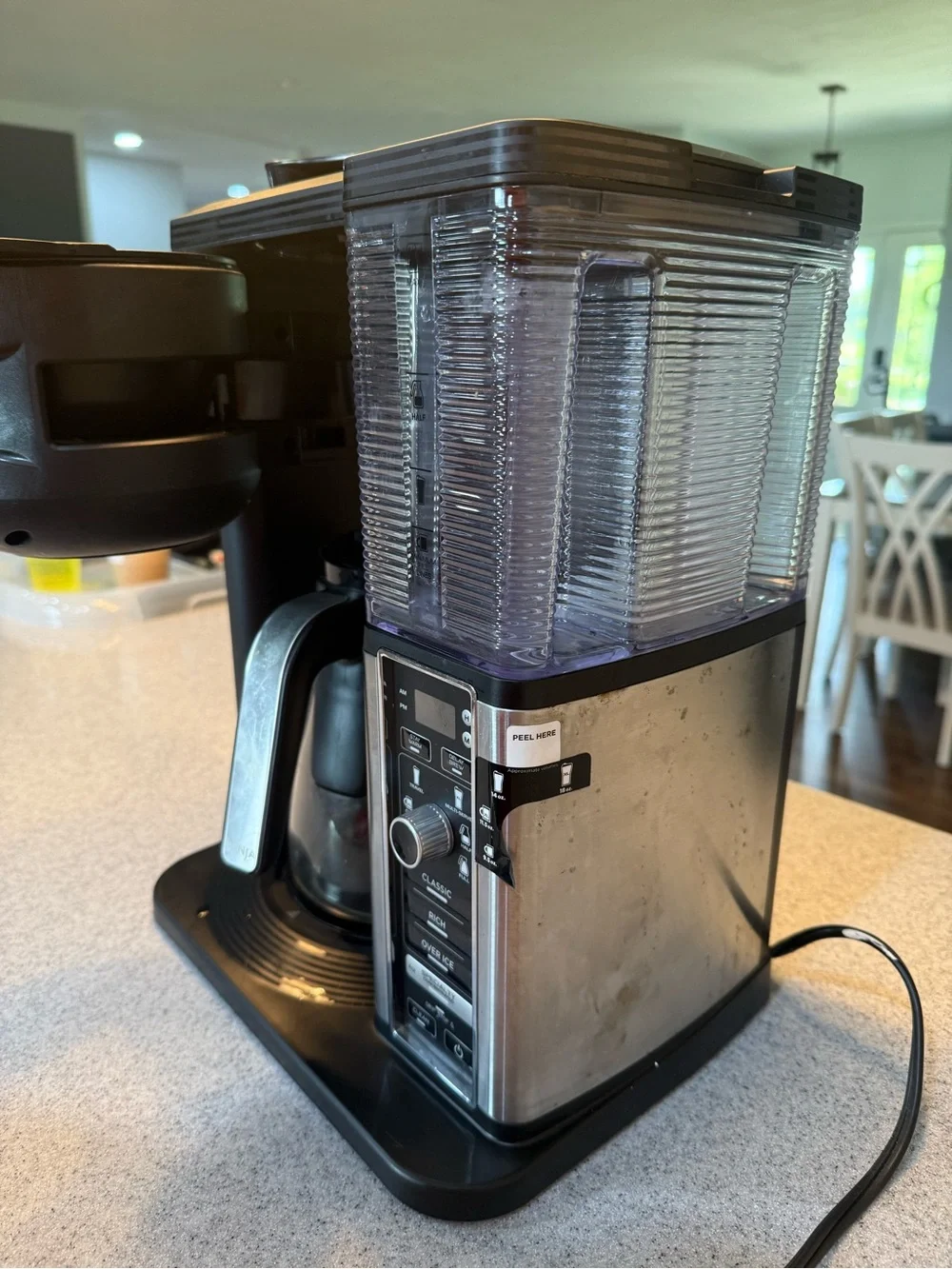 Ninja Coffee Maker in Black and Stainless Steel with Glass Carafe